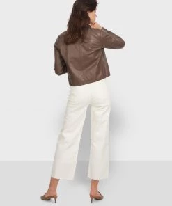 Oakwood Damen GRACE Lederjacke Brown -Oakwood Soldes Boutique b86dfc3889ad4022976822d13b9dda0d