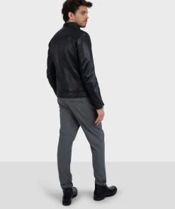 Oakwood HEAVEN Lederjacke Black Herren -Oakwood Soldes Boutique ba178615e73240e8a7c9dd9f63881920