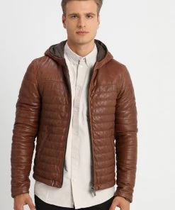 Oakwood Herren AURELLIEN Lederjacke Brown