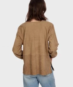 Oakwood Damen MYRTA Bluse Beige -Oakwood Soldes Boutique bf79479ee7884c05b175ddcdaafaf527