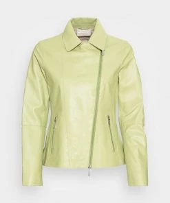 Oakwood FLASH Lederjacke Light Green Damen -Oakwood Soldes Boutique c2036d91f70f460d814c1cf06136e809