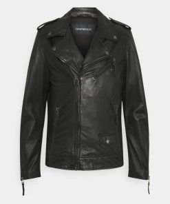 Oakwood Herren SOLDIER Lederjacke Black -Oakwood Soldes Boutique c2a4e2ebd27a47919e11f41267446e28