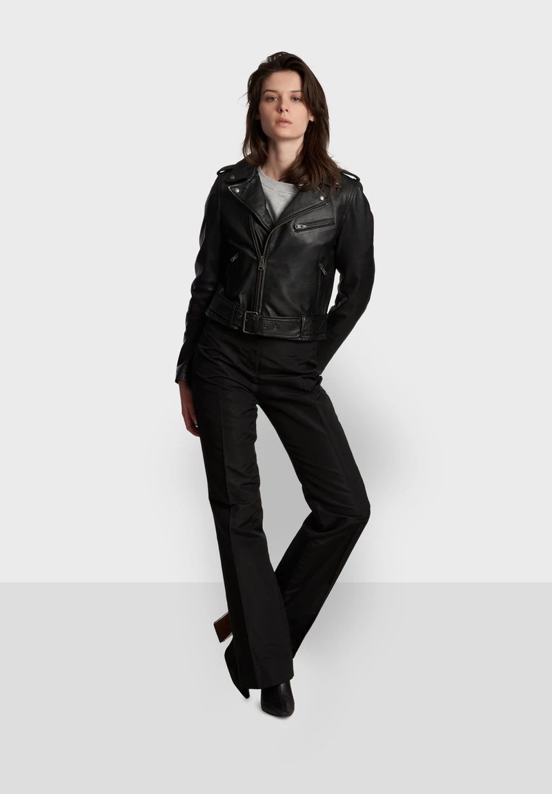 Oakwood RADIO Lederjacke Black Damen 4 Oakwood RADIO Lederjacke Black Damen – Bild 4