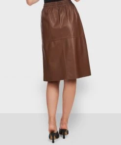 Oakwood Damen BAMBA Lederrock Brown -Oakwood Soldes Boutique c35ab8d8223243cfbdc723aad8b31bf4