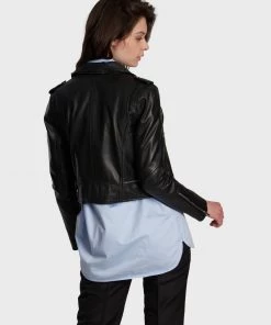 Oakwood Damen YOKO Lederjacke Black -Oakwood Soldes Boutique c3cf09fd4d224a38b85f47540b8f2504