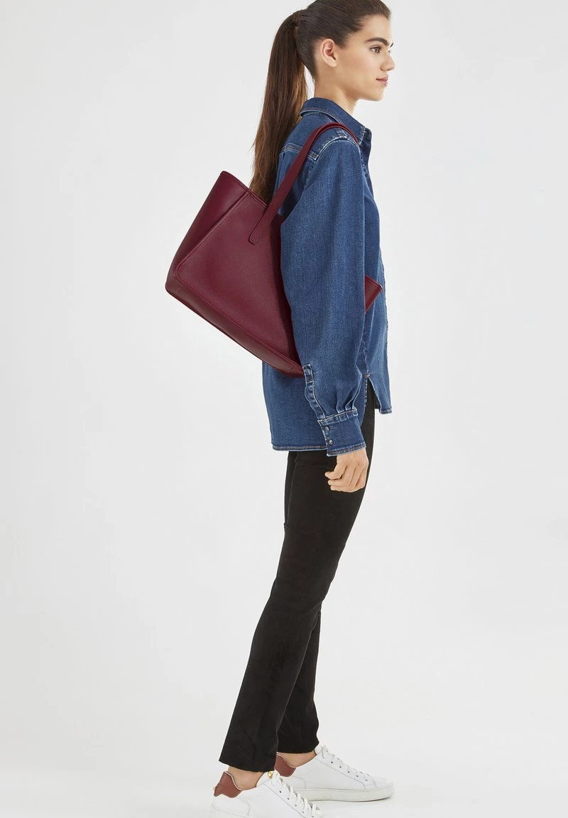 Longchamp Damen LE FOULONNÉ Shopping Bag Rot 1 Longchamp Damen LE FOULONNÉ Shopping Bag Rot