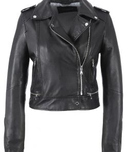 Oakwood Damen YOKO Lederjacke Black -Oakwood Soldes Boutique c43ff2ede511461ba7b2bda2e23db319