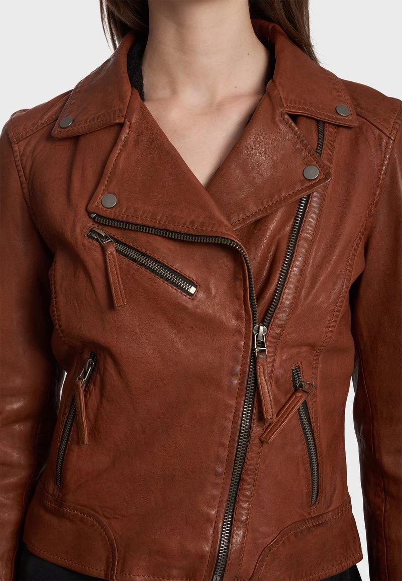 Oakwood SAMANTHA Lederjacke Brown Damen 5 Oakwood SAMANTHA Lederjacke Brown Damen – Bild 5