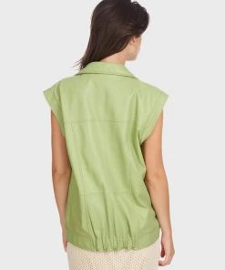 Oakwood WANTED Weste Light Green Damen -Oakwood Soldes Boutique c4831d1ad6e6417cb6982ed6b89f8465
