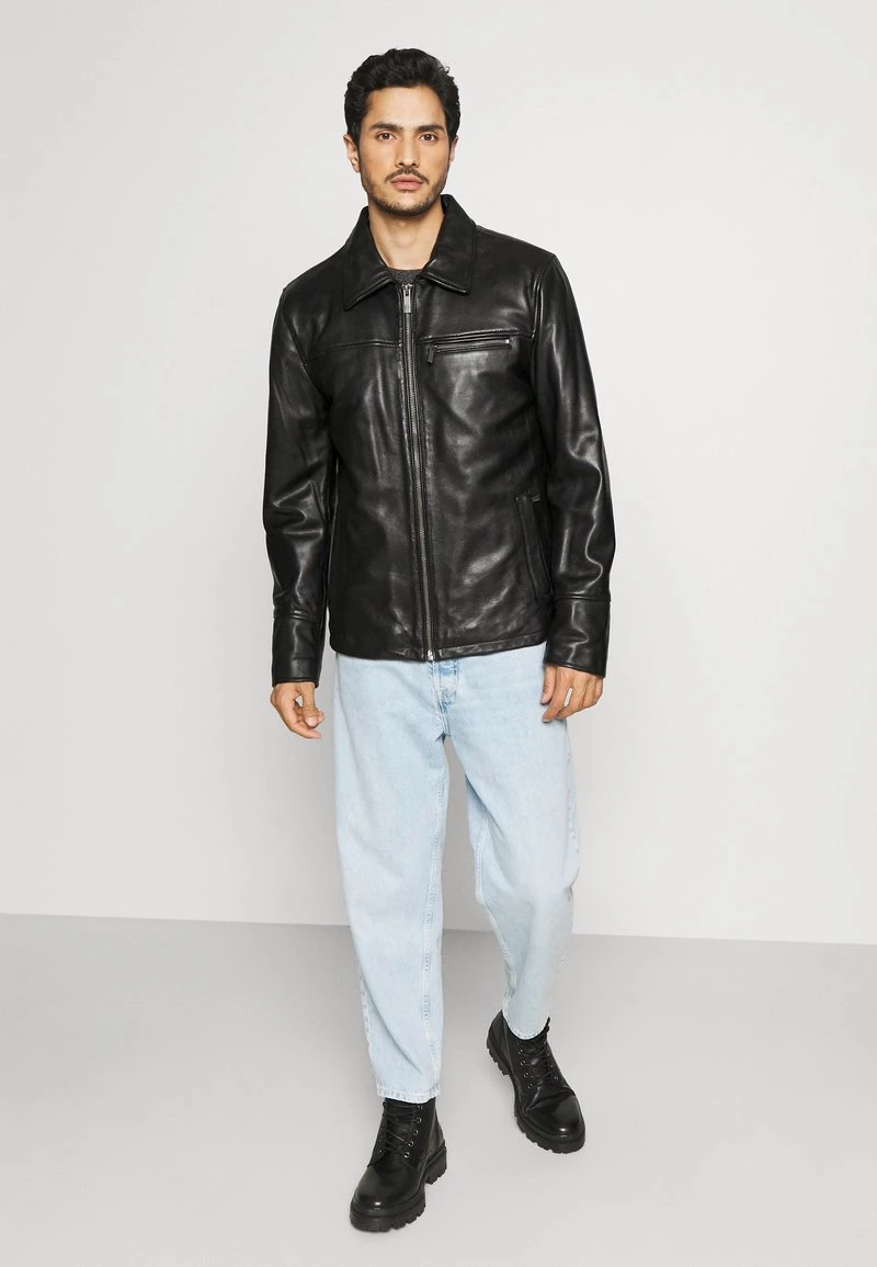 Oakwood Herren CRAWFORD Lederjacke Black 4 Oakwood Herren CRAWFORD Lederjacke Black – Bild 4