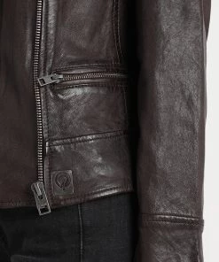 Oakwood Damen VIDEO Lederjacke Brown -Oakwood Soldes Boutique c5bd5f2dc3c4446a91f93136015b0665