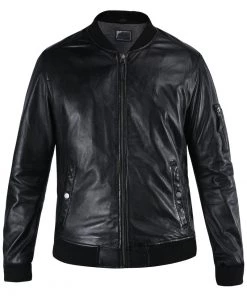 Oakwood Herren UNITED Lederjacke Black -Oakwood Soldes Boutique c67d7ce3a2cd4beeafb4e2f3bac06f3d