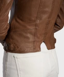 Oakwood Damen CAMERA Lederjacke Camel -Oakwood Soldes Boutique c6a709aa16104f42b2a7a3f6151a2421