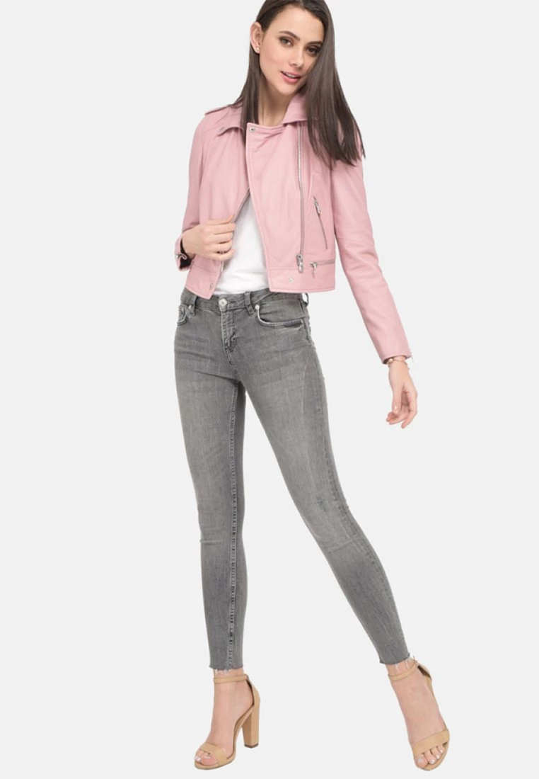 Oakwood PERFECTO Lederjacke Rose Damen 2 Oakwood PERFECTO Lederjacke Rose Damen – Bild 2