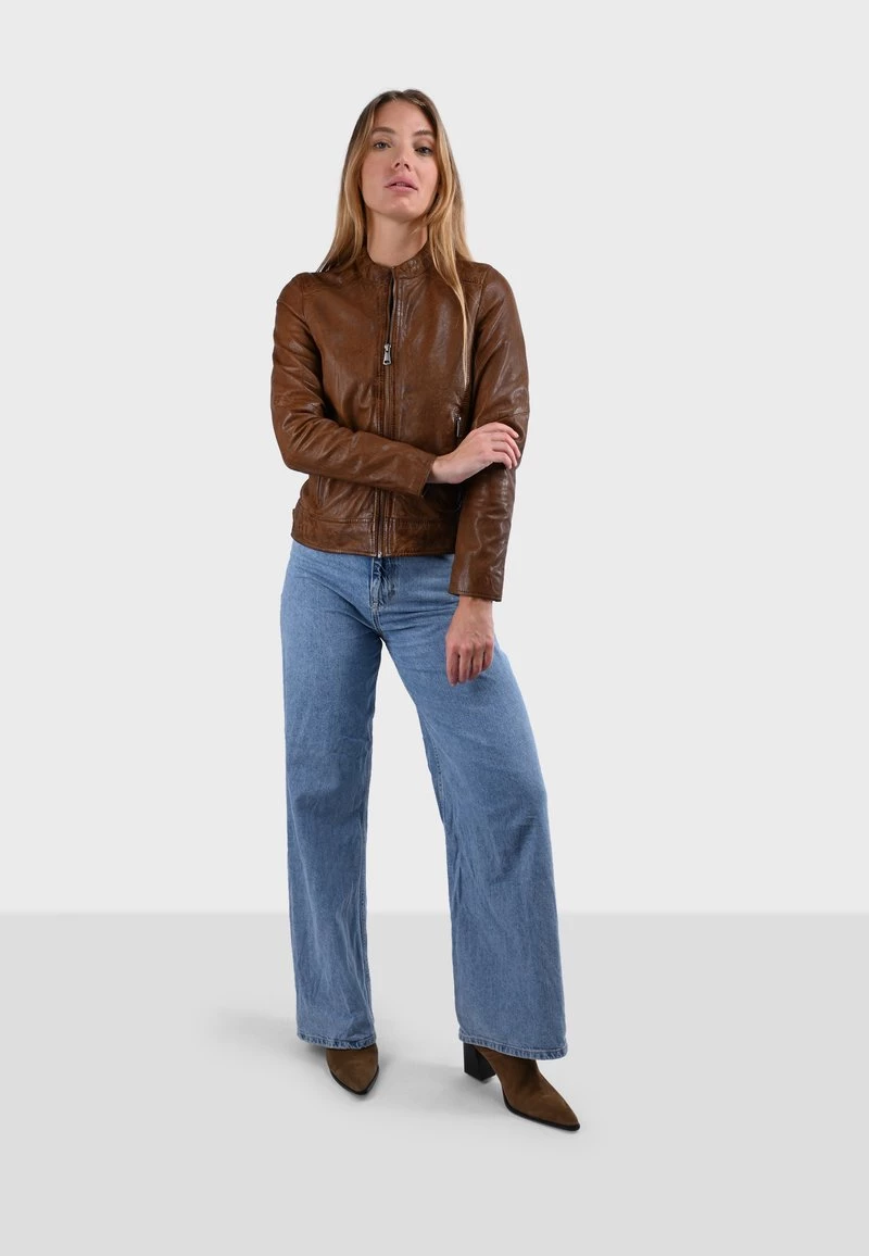 Oakwood JUDITH Lederjacke Brown Damen 2 Oakwood JUDITH Lederjacke Brown Damen – Bild 2