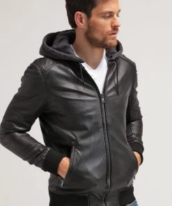 Oakwood JIMMY Lederjacke Black Herren