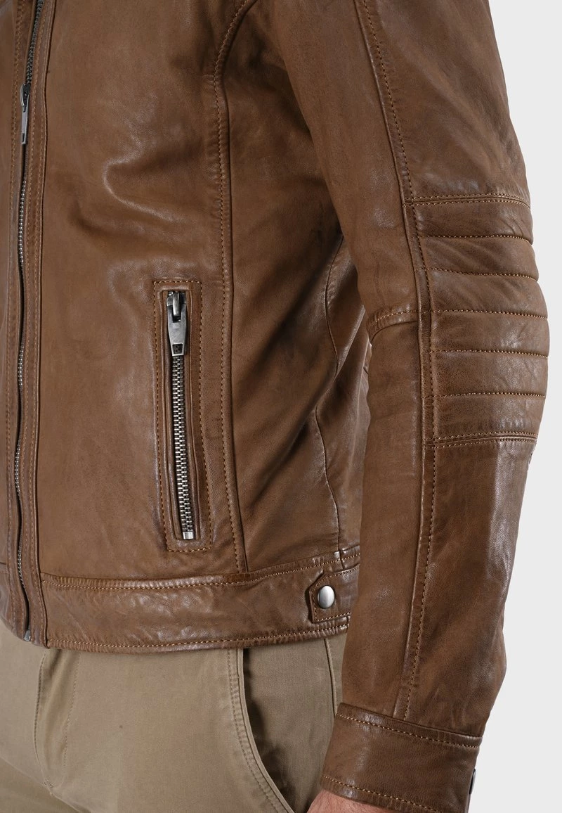 Oakwood BERLIN Lederjacke Tobacco Herren 8 Oakwood BERLIN Lederjacke Tobacco Herren – Bild 8