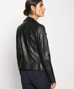 Oakwood Damen MARJORY Lederjacke Black -Oakwood Soldes Boutique cc0e25002fd54962b4fad8facef0cd46