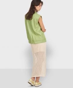 Oakwood WANTED Weste Light Green Damen -Oakwood Soldes Boutique cc76703486534c46a5cf379f8317eb00