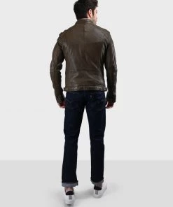 Oakwood Herren CASEY Lederjacke Brown -Oakwood Soldes Boutique cd005b8b1a694aa28bbcd34933df3a04