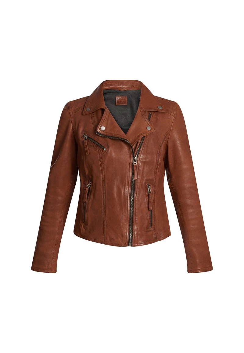 Oakwood Damen CLIPS Lederjacke Brown 6 Oakwood Damen CLIPS Lederjacke Brown – Bild 6