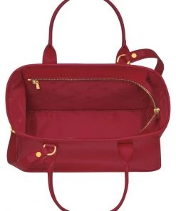 Longchamp Damen LE FOULONNÉ Handtasche Rot -Oakwood Soldes Boutique cf2a93063e444dbe97cc800df7121400