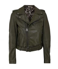 Oakwood RADIO Lederjacke Khaki Damen 9 Oakwood RADIO Lederjacke Khaki Damen -Oakwood Soldes Boutique cf5167fec9514284a3ba4756f1216190