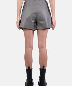 Oakwood Damen PICK Lederhose Khaki -Oakwood Soldes Boutique cf6a2461627b4f34955b797b7edccab1