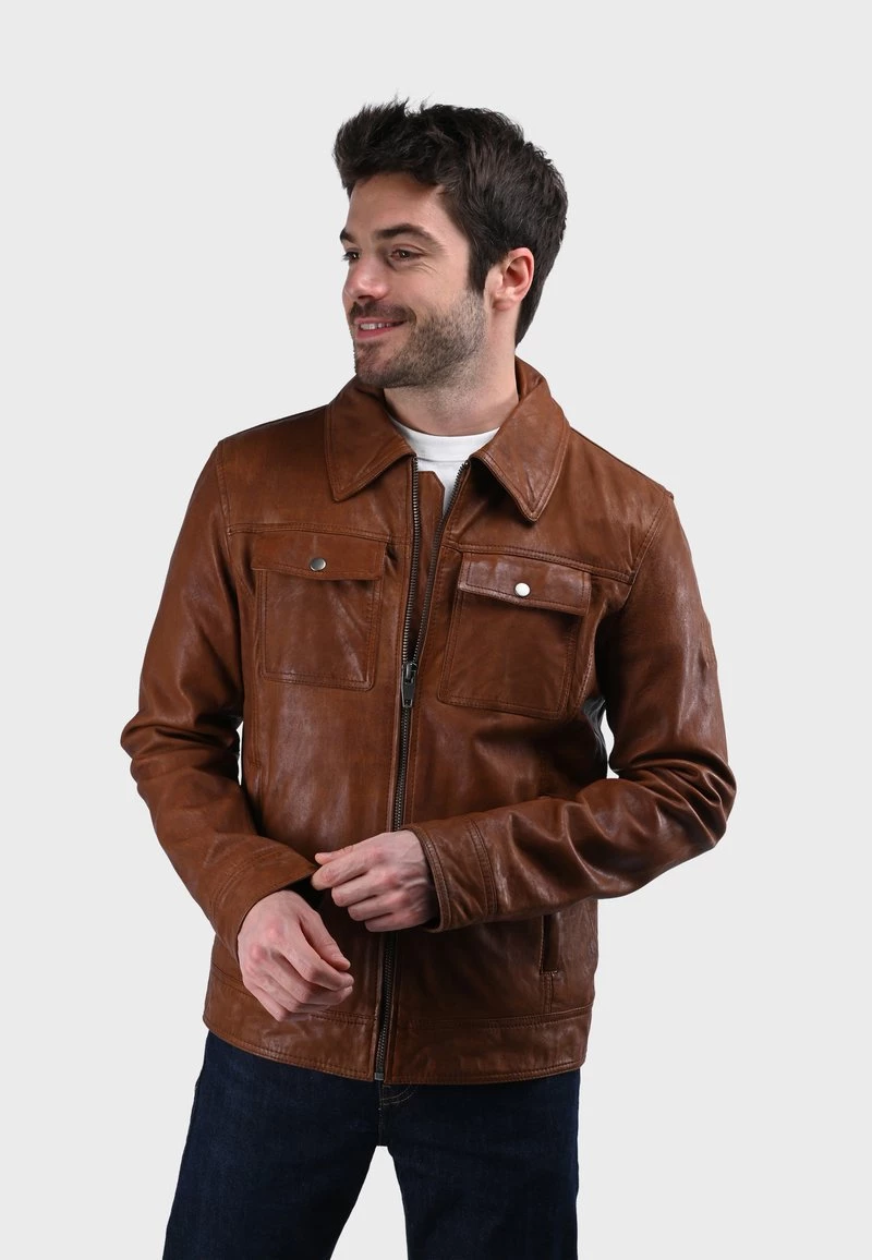 Oakwood Lederjacke Brown Herren 6 Oakwood Lederjacke Brown Herren – Bild 6