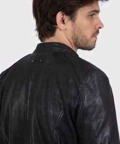 Oakwood BERLIN Lederjacke Black Herren -Oakwood Soldes Boutique d07ab4b318e341f987417649e3a8b390