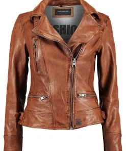 Oakwood VIDEO Lederjacke Light Brown Damen -Oakwood Soldes Boutique d12a787285354b5ab61d561322228267