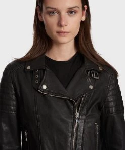 Oakwood Damen SALOME Lederjacke Black -Oakwood Soldes Boutique d250e29aa61a4480ade828c8998a4211