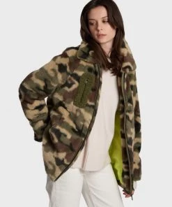 Oakwood STEP Winterjacke Khaki, Beige Damen