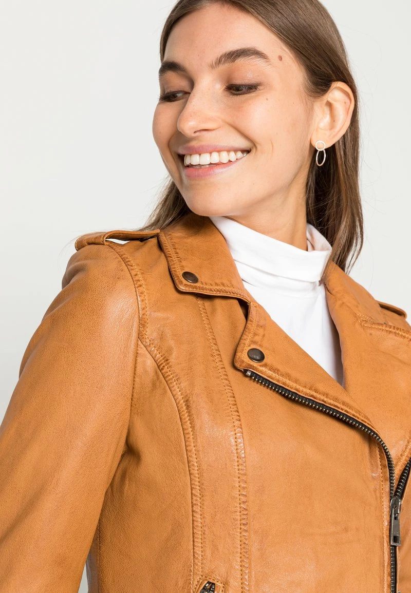 Oakwood LISA Lederjacke Beige Damen 5 Oakwood LISA Lederjacke Beige Damen – Bild 5