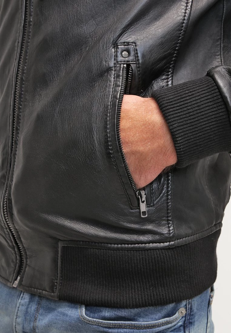 Oakwood JIMMY Lederjacke Black Herren 5 Oakwood JIMMY Lederjacke Black Herren – Bild 5