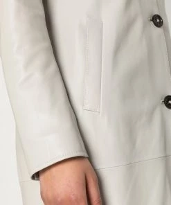 Oakwood CHARLOTTE Klassischer Mantel Concrete Damen -Oakwood Soldes Boutique d5704f80a0f64acfaa04b7d94d6e5523