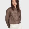 Oakwood Damen GRACE Lederjacke Brown