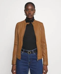 Oakwood LINA Lederjacke Cognac Damen