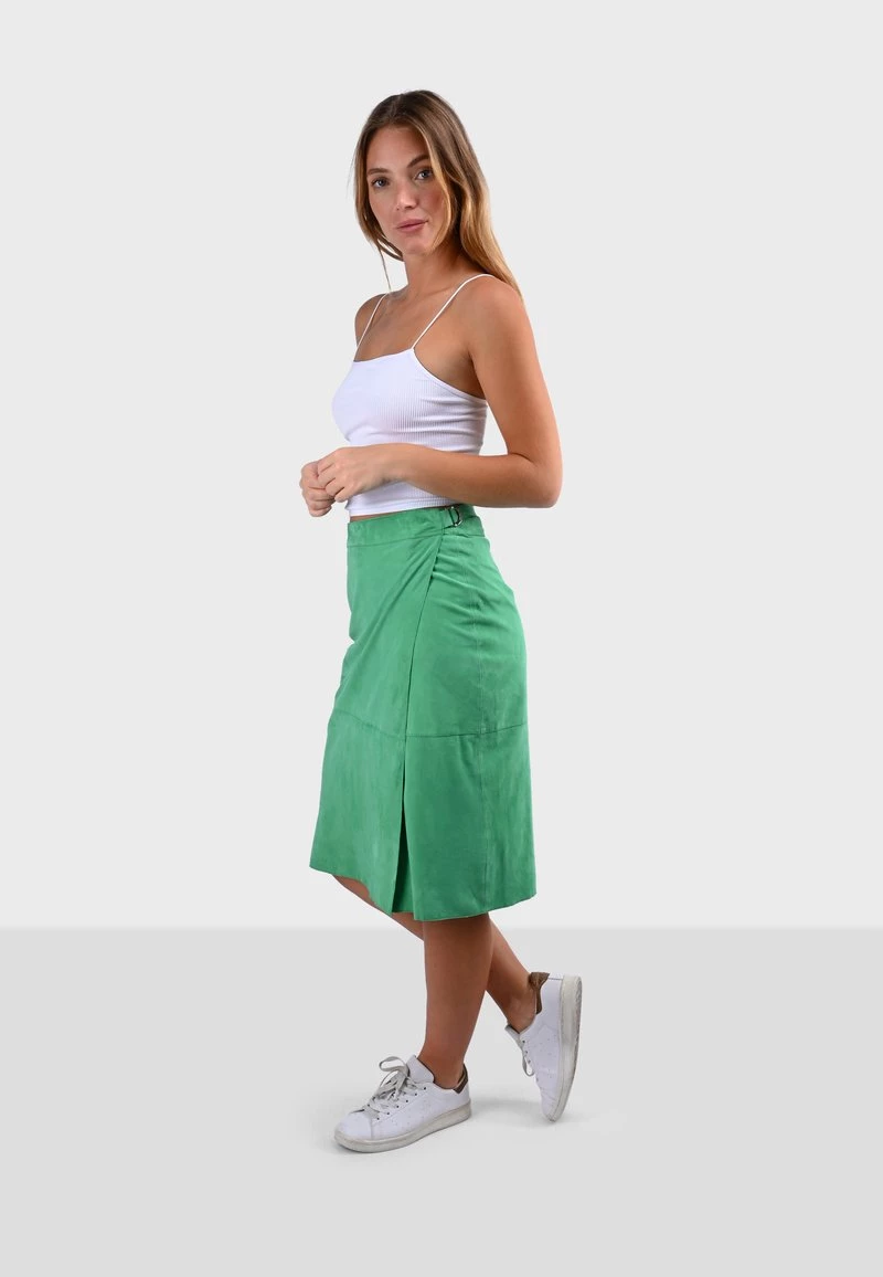 Oakwood Damen TITTLE Wickelrock Green 4 Oakwood Damen TITTLE Wickelrock Green – Bild 4