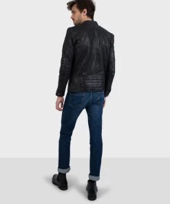 Oakwood BERLIN Lederjacke Black Herren -Oakwood Soldes Boutique d970a9ad5e554e1f819f3d3ca8c48140