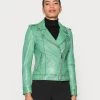 Oakwood LISA Lederjacke Green Damen