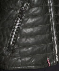 Oakwood Damen FURY Lederjacke Dark Green -Oakwood Soldes Boutique ddcf4eb1c0c94589aca2aa60699f308a