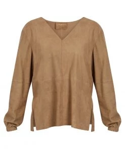 Oakwood Damen MYRTA Bluse Beige -Oakwood Soldes Boutique de96ab44e75e4c06b195e38f3e2300ba