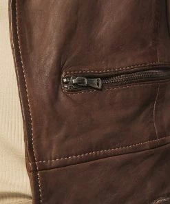 Oakwood TRISH Lederjacke Brown Damen -Oakwood Soldes Boutique de97b9faf2914c69b7e2f7638eee5800