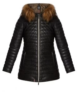 Oakwood PING Lederjacke Black Damen -Oakwood Soldes Boutique df094ea42fb14fb48560761d1f1c4023