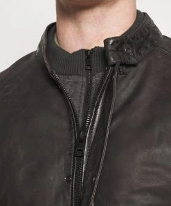 Oakwood Herren ALDEN Lederjacke Antic Brown -Oakwood Soldes Boutique e021278dec324afaa53a17b0ce336257