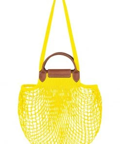 Longchamp LE PLIAGE FILET Handtasche Zitrone Damen -Oakwood Soldes Boutique e1d39cfb214641b8b3faaa67add2ce42