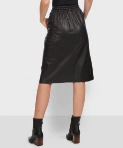 Oakwood Damen BAMBA Lederrock Black -Oakwood Soldes Boutique e210b018c69b44b396874ac2d0774866