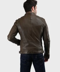 Oakwood Herren CASEY Lederjacke Brown -Oakwood Soldes Boutique e26685d44b094e439fd281d37491900f