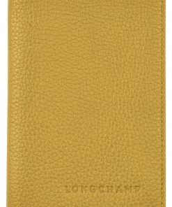 Longchamp LE FOULONNÉ Reisepassetui Mimosengelb Unisex